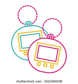 two toy electric tamagotchi device pocket