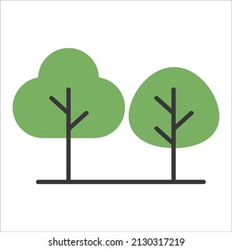 a two tree icon design