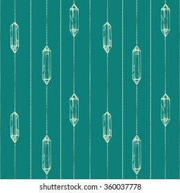 Two trendy hipster backgrounds with geometric gems. 