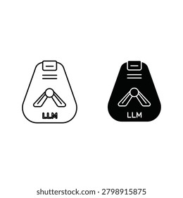 Two triangular keychains with three keys and the letters llm triangular keychain accessor