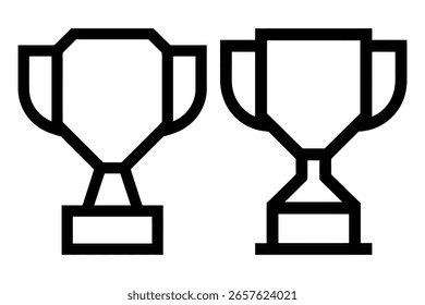 Vencedor do prêmio de duas taças de troféu