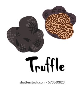 Two Truffles with Typography