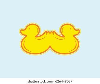 Two twin ducks