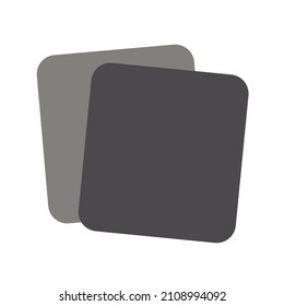 two twin squares illustration design