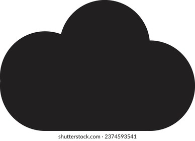 Two type of simple cloud icon