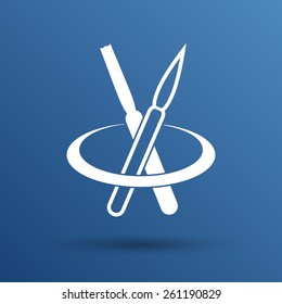 two types of brush icon eyeshadow white vector products.