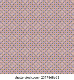 Two types of flowers on a two-color checkered pattern alternating back and forth. Seamless pattern.