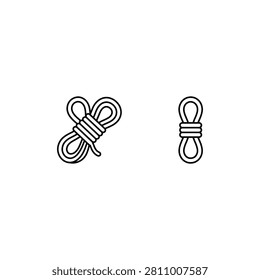 Two types of knots on ropes