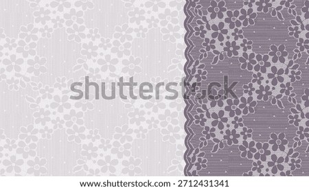 Two types of lace pattern backgrounds that can be used as decorative underlays