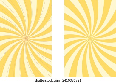 Two types retro twist background with 70s orange vintage colors for poster,card or background