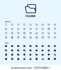 Two types of simple icons