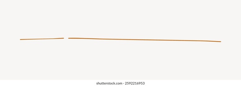 Two uncooked spaghetti strands on a white background. Spaghetti is long, thin, and yellow. Pasta is a staple in Italian cuisine. Uncooked spaghetti is brittle. Isolated vector illustration.