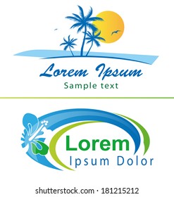 Two variants icons holiday