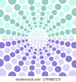 Two variants of vector, multi-colored backgrounds from round elements.