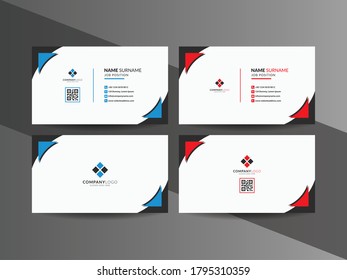 two variation business card template vector design