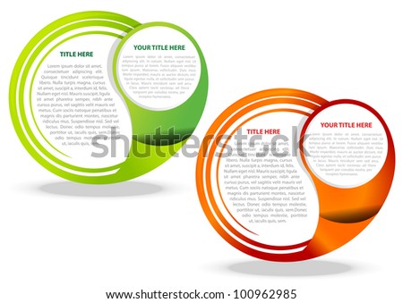 Two vector abstract background for text