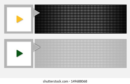 two vector abstract banner