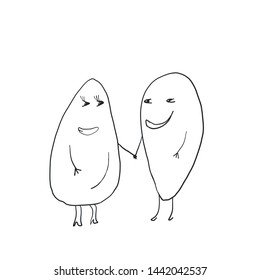 Two vector avocado. Big love. 