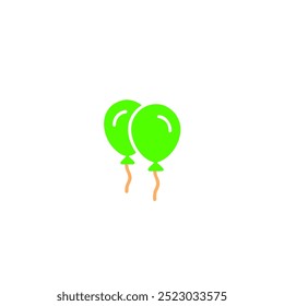 Two vector balloons on white background