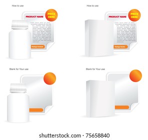 Two Vector Blank Product Advertisement for Web and Print