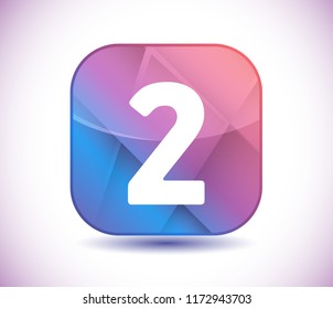 Two in vector button