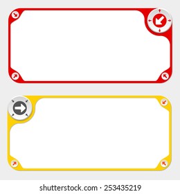 Two vector frames and arrows