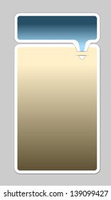 two vector frames  for text