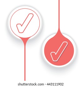 Two vector objects and check box