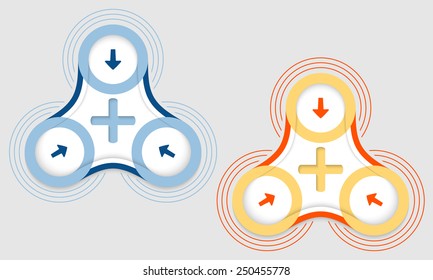 Two Vector Objects And Plus Symbol