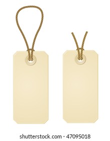 two vector paper price tags
