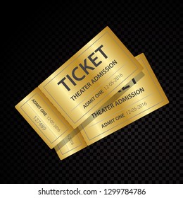 Zwei Vektor-Tickets und Coupon-Vorlagen