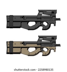 dos versiones del diseño de Beretta Cx4 Storm son gris y marrón-gris