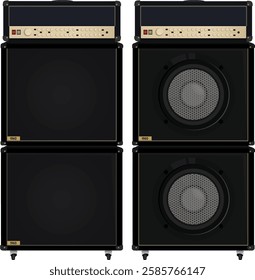 two versions of music speakers