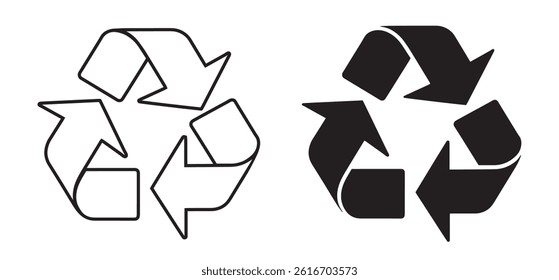 Two Versions of the Recycling Symbol