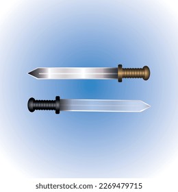 two video Game Swords, vector swords 