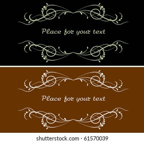 two vintage frame