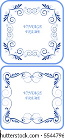 two vintage frames