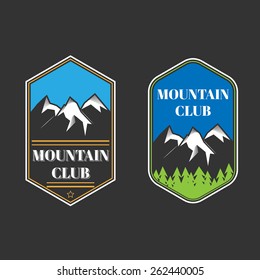 Set Adventure Outdoor Concept Badges Summer Stock Vector (Royalty Free ...