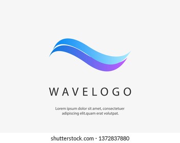 Two Wave Logo With Beautiful color