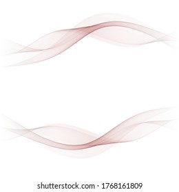 Two Waves Vector Abstract Design Stock Vector (Royalty Free) 1768161809 ...