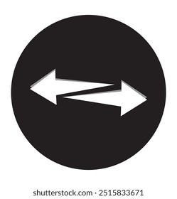 ícone de seta bidirecional logotipo modelo eps 10