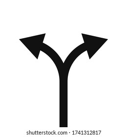 Two Way Arrow Symbol. Vector Illustration.