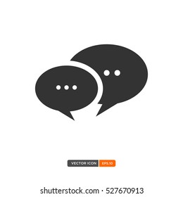 Two Way Chat Icon Vector. Vector Illustration Eps.10