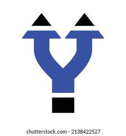 
Two Way Direction Arrow Icon.Arrow Icon in trendy flat style isolated. Arrow symbol for your web site design, logo, app, UI. Vector illustration