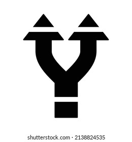 Icono de flecha de dos direcciones.Icono de flecha en estilo plano de moda aislado. Símbolo de flecha para el diseño del sitio web, logotipo, aplicación, interfaz de usuario. Ilustración del vector