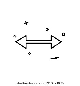 Two way icon design vector