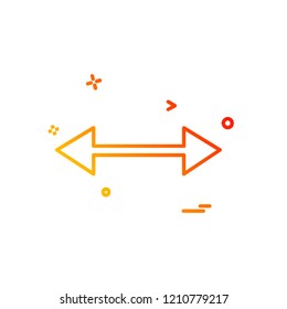 Two way icon design vector