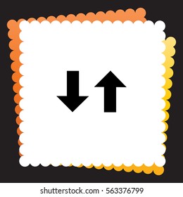Two way  icon. Vector design. 