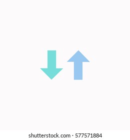 Two way  icon Vector design. Colored illustration.