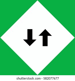 Two way  icon Vector design.